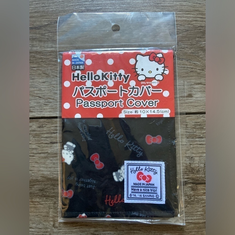 Hello Kitty Made in Japan Laminated Passport Wallet